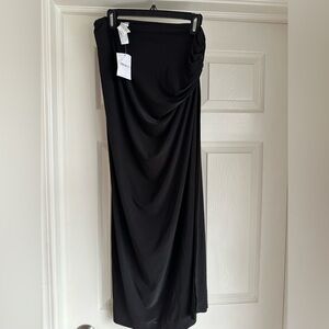 NWT FOREVER 21 BLACK MAXI‎ SKIRT | SZ M